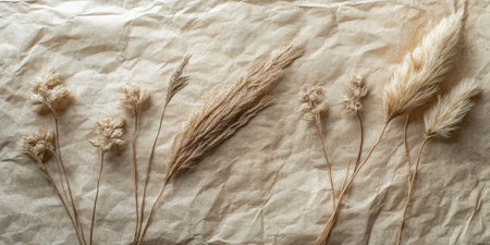 Textured kraft paper background with natural fiber details, giving a handmade, eco-friendly vibeの素材