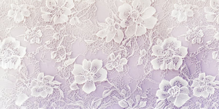 Intricate lace pattern background in soft pastels, perfect for feminine and elegant designsの素材