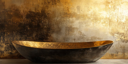 Metallic surface texture in gold and bronze, with natural patina and scratches for an aged, luxurious effectの素材