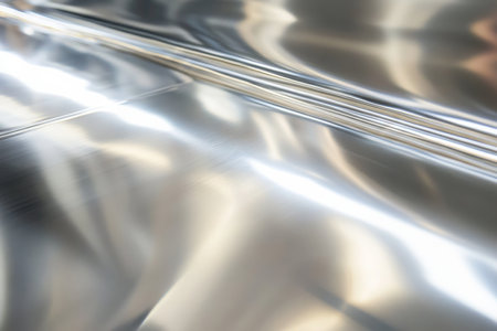 A polished platinum metal surface with a cool, reflective finish, exuding luxury and sophistication.の素材