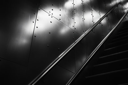 A matte stainless steel background with subtle textures, exuding modernity and sophistication.の素材