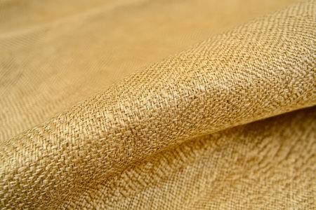 Textured wheat straw, fine overlapping patterns in golden yellow, natural and rusticの素材