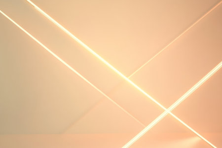 A minimalist tech-inspired digital background featuring intersecting glowing lines and subtle light effects.の素材