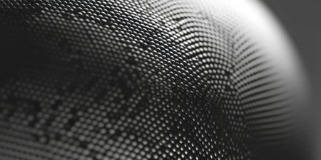 Pale gray spherical carbon textures featuring intricate, matte patterns. A clean and professional modern design.の素材