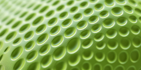 Light green spherical carbon textures with a fresh, smooth finish. Subtle and organic patterns for natural-inspired designs.の素材