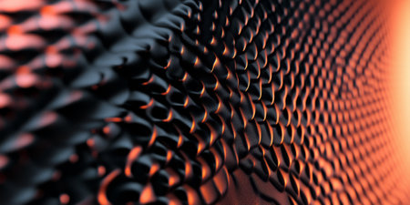 Coral spherical carbon textures featuring vibrant, smooth patterns. A bold and dynamic modern aesthetic.の素材