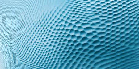 Ice blue spherical carbon textures with a frosty, smooth finish. A clean and modern design with intricate details.の素材