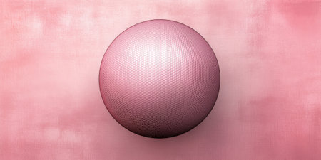 Rose pink spherical carbon textures with subtle, smooth patterns. A soft and elegant modern aesthetic.の素材
