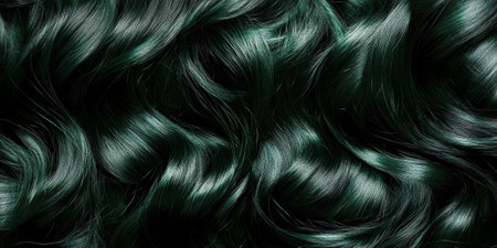 Dark green textures wallpaper featuring smooth silk waves. A rich, sophisticated high-definition design perfect for natural or luxury-inspired projects.の素材