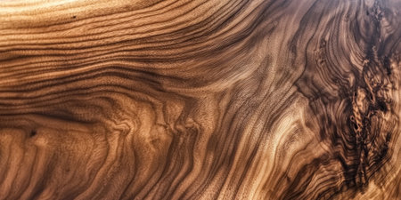 Soft walnut wood texture with a rich brown color and smooth finish. The fine, even grain makes it ideal for creating polished, contemporary wooden surfaces.の素材