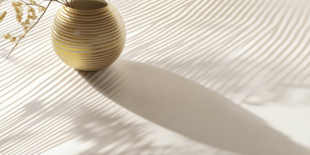 Subtle ivory and gold diagonal striped pattern with a refined minimalist touch.の素材