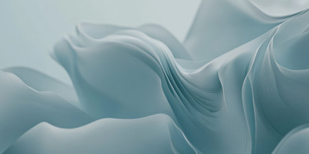 A light blue background featuring soft abstract lines that form delicate waves and curves, giving a sense of movement. The peaceful design is ideal for digital marketing campaigns, wellness products, or minimalist branding.の素材