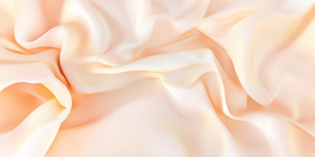 A peach fuzz abstract background with a smooth gradient shifting from soft peach to pale pink, creating a calming, serene visual effect.の素材