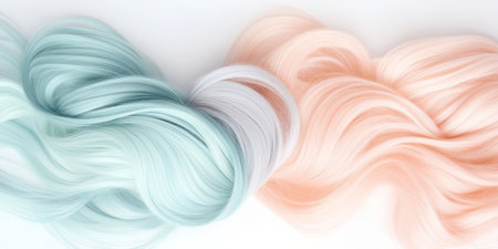 A pastel nostalgic background featuring delicate powder blue, pale peach, and soft grayish-green, softly blended into a minimalist gradient, evoking the soft tones of vintage postcards.の素材