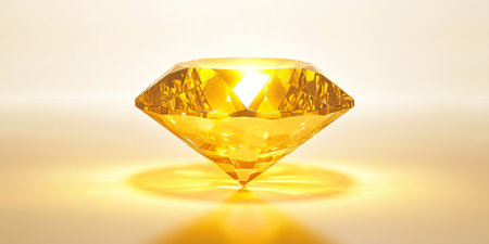 A soft, glowing yellow diamond pattern against a white background, reflecting a gentle sparkle. The warm, inviting glow creates a fresh, modern vibe, ideal for branding, product design, or chic event invitations.の素材