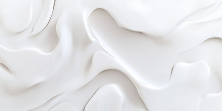 A white background with an abstract, flowing texture that seems to melt or drip in soft organic shapes. The unique design works well for modern fashion campaigns, art portfolios, or creative product packaging.の素材
