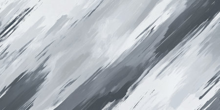 A textured gray background with diagonal brushstrokes and a mix of lighter and darker gray shades. The contrast creates a modern, dynamic feel, ideal for artistic websites, digital campaigns, or abstract graphic design.の素材