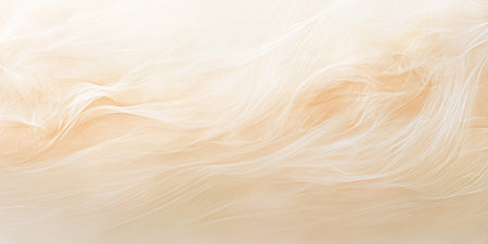 A soft peach fuzz abstract background with delicate brushstrokes fading into creamy whites, creating a warm, inviting atmosphere.の素材