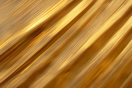 Seamless brushed gold metal texture, smooth polished finish with subtle directional lines.の素材