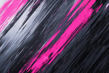 A powerful mix of black, gray, and neon pink abstract background with digital glitch effects, sharp lines, and glowing edges. Futuristic and edgy, perfect for technology or sci-fi visuals.の素材