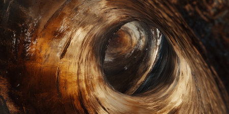 A hyper-realistic depiction of a wormhole tunnel, with streaks of light bending and warping as it pierces through dimensions.の素材
