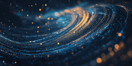 A mesmerizing abstract background featuring swirling neon light vortexes, seamlessly twisting into an infinite cybernetic expanse. The radiant digital energy creates a high-tech, visually captivating futuristic atmosphere.の素材