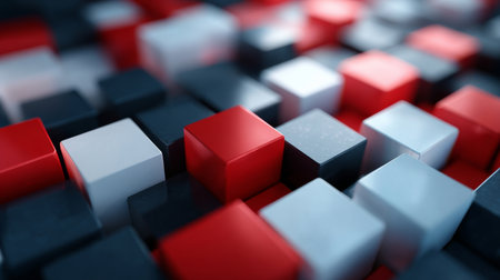 Background of Boxes. Abstract motionの素材