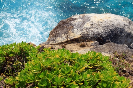 Beautiful coast and wave in Thailand's islandの写真素材