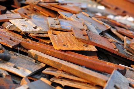 Group of old steel and stainlessの写真素材