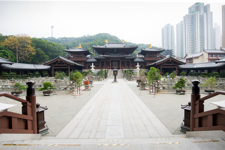 Chi Lin Nunnery in Diamond Hill District of Hong Kong, China のeditorial素材