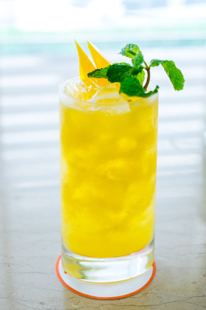 Glass of Colorful mocktailの写真素材