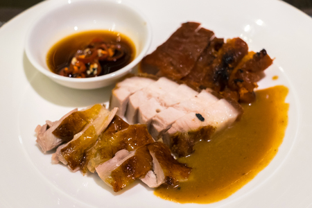 Delicious Duck, Roast Red Pork and Chinese Roast Pork Bellyの写真素材