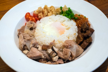 boiled dry, delicious thail traditional foodの写真素材