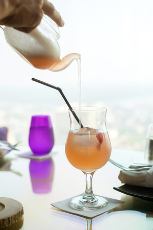 Beautiful and delicious of afternoon tea setの写真素材
