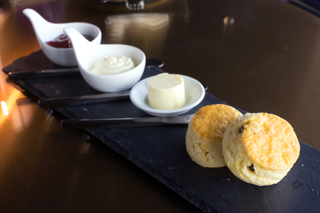 Beautiful and delicious of afternoon tea setの写真素材
