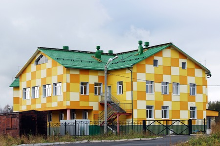 nice colorful house a kindergarten for childrenの写真素材