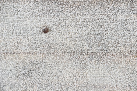 Footbridge on the ground to help walkers stay dry when crossing wet land. Frost on footbridge.の写真素材