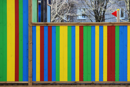 nice colorful arbor a kindergarten for children