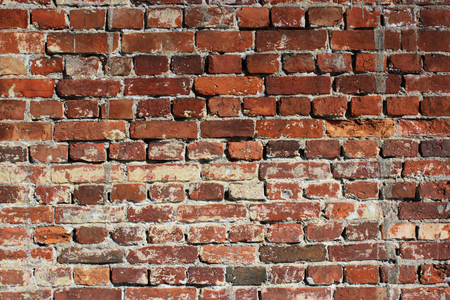 red brick on the old wall texture background.の写真素材