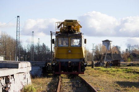 special equipment for maintenance of the railway. Russia.
