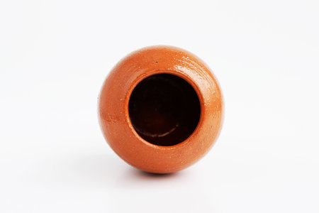 decorative clay vase. Made by hand on a potter's wheel. In a single copy. Suitable for decorating...