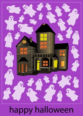 haunted house with ghosts haunted house with ghosts