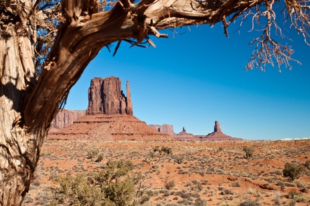 Monument valley utah and arizona natural rock formationsの写真素材