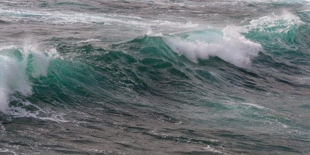 close up shot of a crashing wave as a background