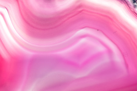 macro of a beautiful pink stone cut and polished with an interesting patternの写真素材