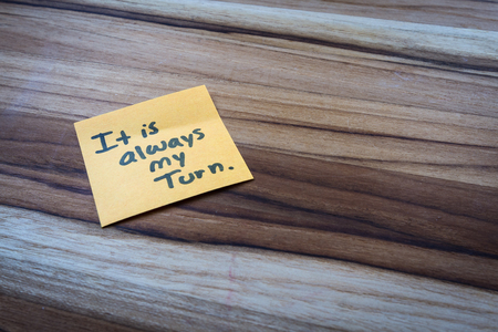 concept for self help using empowering words on a sticky noteの写真素材