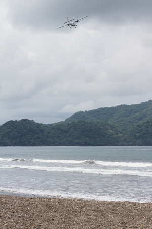 Tambor, Costa Rica - June 20: Nature Air, a local commuter plane. June 20 2016, Tambor, Costa Rica.のeditorial素材
