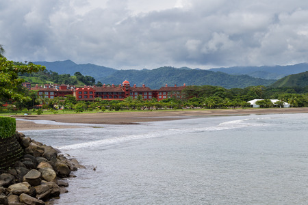 Herradura, Costa Rica - July 18 :  Los Suenos Marriot Ocean and Golf Resort viewed from the marina. July 18 2017, Herradura, Costa Rica.のeditorial素材
