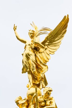 London  - September 06 2019: Winged Victory on top of the Victoria Memorial, London September 06,  2019のeditorial素材