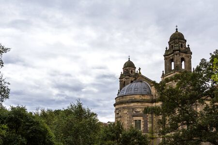 Edinburgh Scotland  - September 13 2019: Edinburgh Castle from the Princess Street Garden in the city of Edinburgh, UK September 13,  2019のeditorial素材